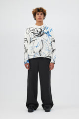 SKETCH CROPPED SWEATSHIRT