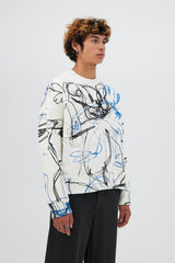 SKETCH CROPPED SWEATSHIRT