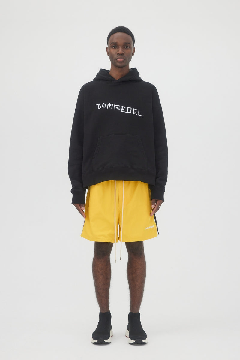 LOGO BASKETBALL SHORT LINED YLW