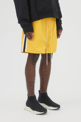 LOGO BASKETBALL SHORT LINED YLW
