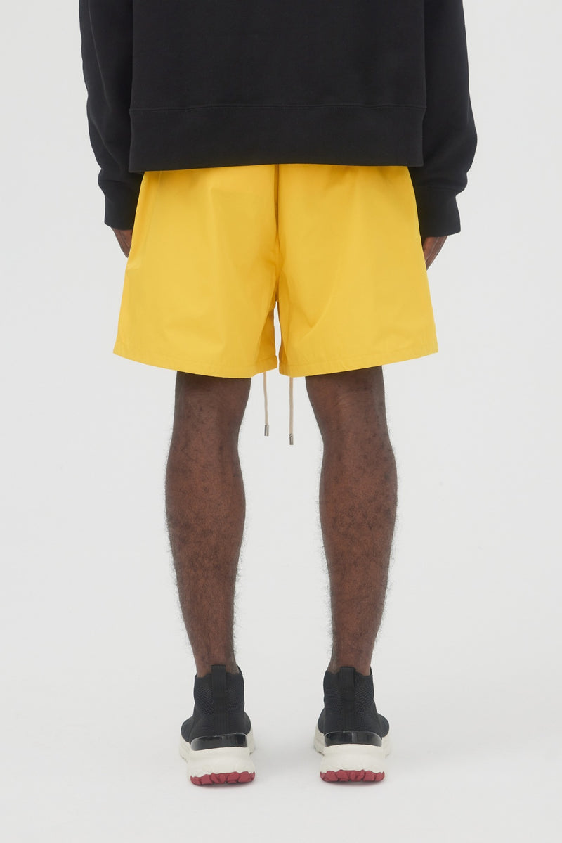 LOGO BASKETBALL SHORT LINED YLW