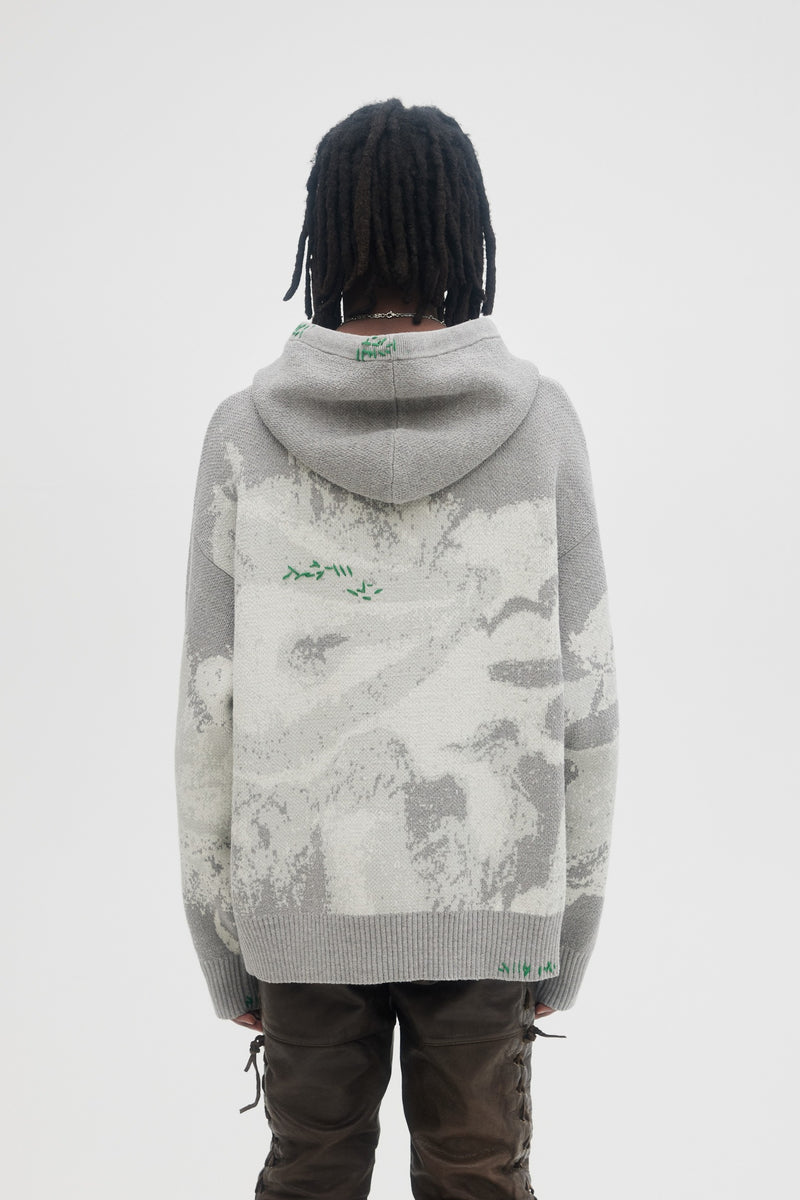 SPLASH KNIT HOODIE