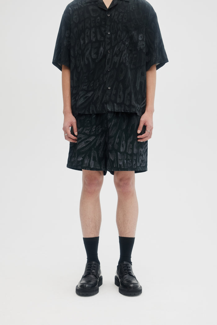 domrebel WAVES SHORTS Black