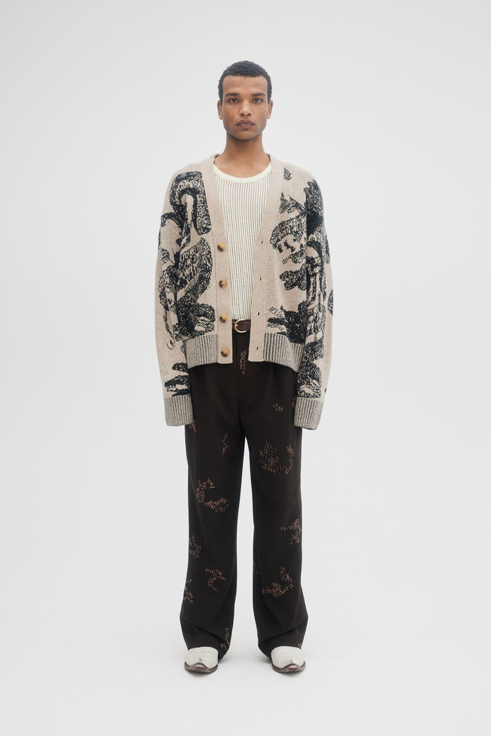 domrebel HAO CARDIGAN Beige