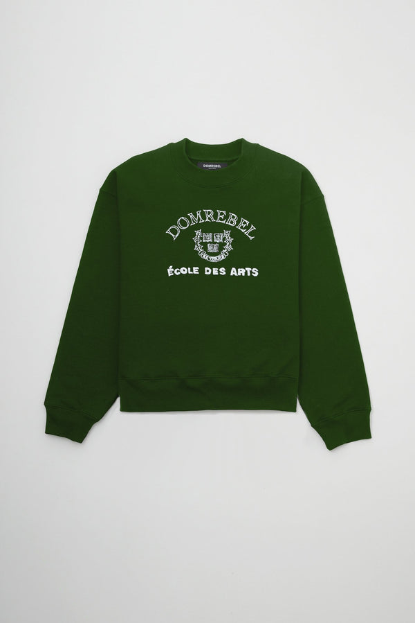 LAP CROPPED SWEATSHIRT GREEN