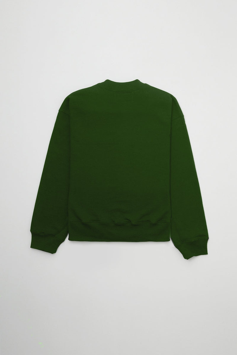 LAP CROPPED SWEATSHIRT GREEN