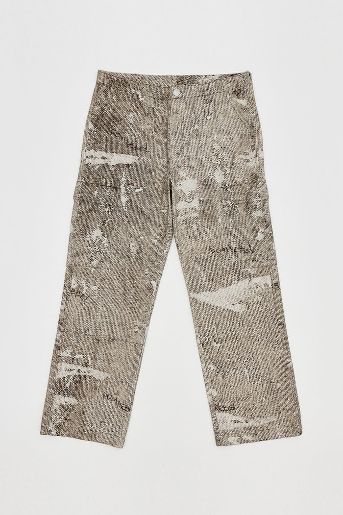 domrebel DROPCLOTH CARGO PANTS Beige