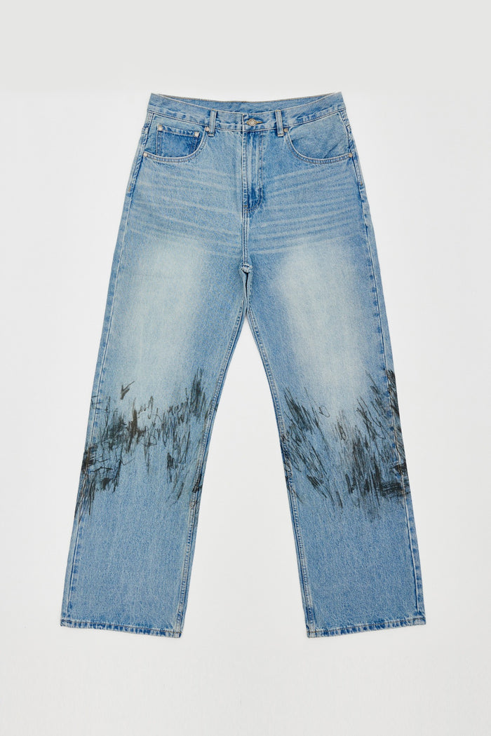 domrebel FREEHAND BOOTCUT JEANS Mid Blue