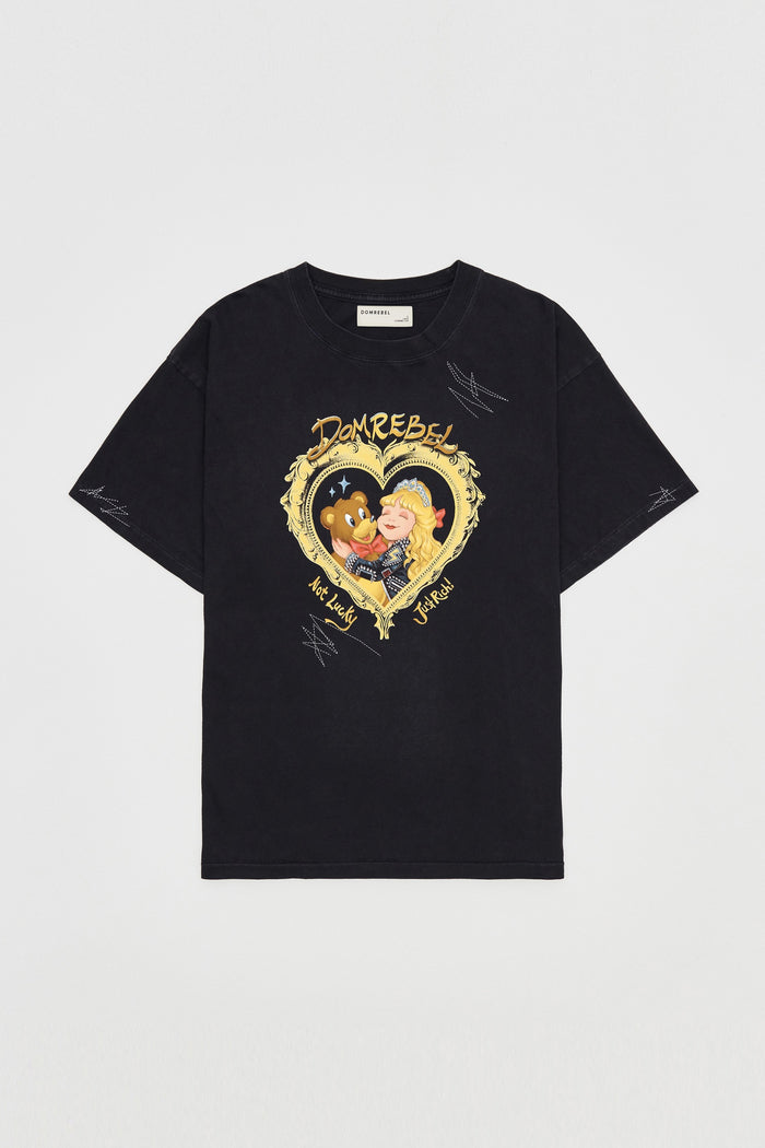 domrebel JUST RICH T-SHIRT Black