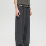 WORKSHOP TAILORED TROUSERS - COAL PINSTRIPE