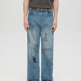 COLLEGE JEANS - MID BLUE