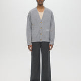 OFFICE KNIT CARDIGAN - GREY