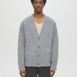 OFFICE KNIT CARDIGAN - GREY
