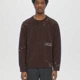 OFFICE KNIT CREWNECK - BROWN