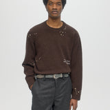 OFFICE KNIT CREWNECK - BROWN