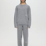 OFFICE KNIT CREWNECK - GREY