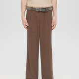 RESORT TAILORED TROUSERS BROWN