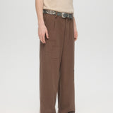 RESORT TAILORED TROUSERS BROWN