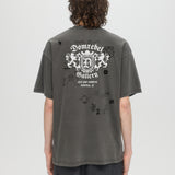 LION CREST - T-SHIRT FADED BLACK