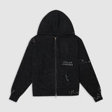 RENEGADE - KNIT ZIP HOODIE CHARCOAL