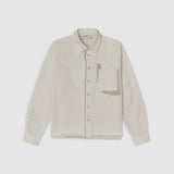 SLEAZER - CROPPED OVERSHIRT BEIGE
