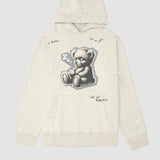 ZZZ BEAR - PULLOVER HOODIE GREIGE