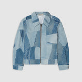 ARTISANAL DENIM ZIP BLOUSON