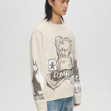 HIGH LOW - SWEATSHIRT GREIGE