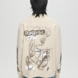 HIGH LOW - SWEATSHIRT GREIGE