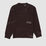 OFFICE KNIT CREWNECK - BROWN