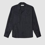 WORKSHOP OVERSHIRT - COAL PINSTRIPE