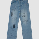 COLLEGE JEANS - MID BLUE