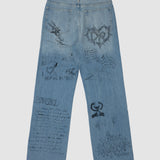 COLLEGE JEANS - MID BLUE