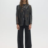 ARTISANAL ARTIST - LEATHER BLAZER BLACK