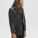 ARTISANAL ARTIST - LEATHER BLAZER BLACK