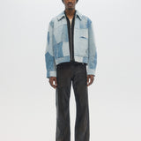 ARTISANAL DENIM ZIP BLOUSON