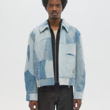 ARTISANAL DENIM ZIP BLOUSON