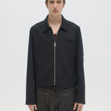 BACKSTAGE - ZIP JACKET BLACK