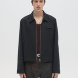 BACKSTAGE - ZIP JACKET BLACK