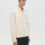 SLEAZER - CROPPED OVERSHIRT BEIGE