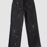 JERK - BOOTCUT JEANS PAINTED BLACK