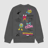 LUXURY SKETCH - SWEATSHIRT FADED BLACK