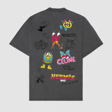 LUXURY SKETCH - T-SHIRT FADED BLACK FW26