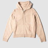 NIGHTCRAWLER - KNIT ZIP HOODIE BEIGE