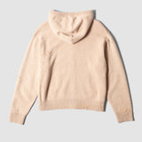 NIGHTCRAWLER - KNIT ZIP HOODIE BEIGE