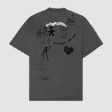 PLAY SKETCH - T-SHIRT FADED BLACK  FW26