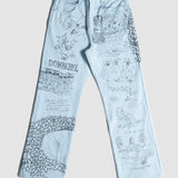 SKETCHY - BOOTCUT JEANS LIGHT BLUE