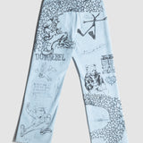 SKETCHY - BOOTCUT JEANS LIGHT BLUE