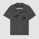 SNAP SKETCH - T-SHIRT FADED BLACK FW26
