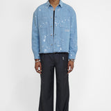 INDIE - OVERSHIRT PAINTED BLUE
